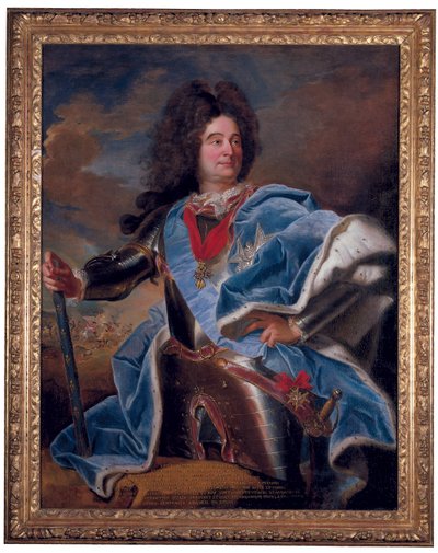 Porträtt av Duc de Villars av Hyacinthe Francois Rigaud