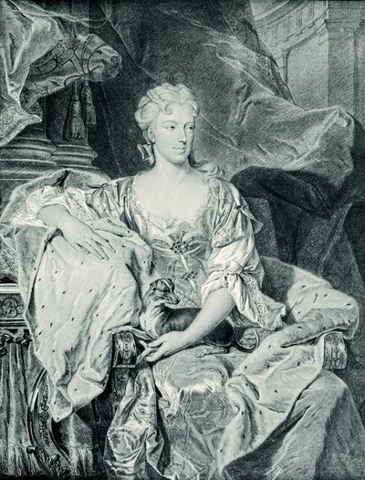Susanne Henriette dElbeuf av Hyacinthe Francois Rigaud