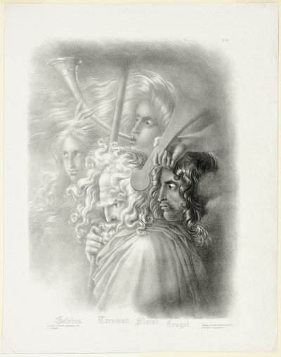 Galvina, från samling av studiehuvuden av Hyacinthe Louis Aubry Lecomte