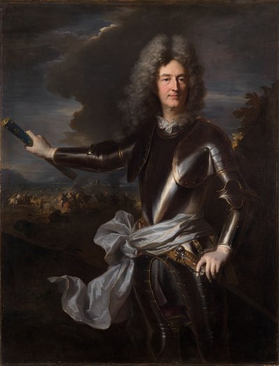 Porträtt av marskalk Charles-Auguste de Matignon av Hyacinthe Rigaud