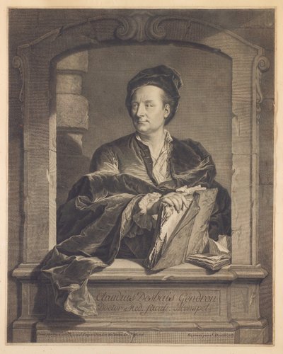 Doktor Claude Deshais Gendron, graverad av J. Daulle, c.1737 av Hyacinthe Francois Rigaud