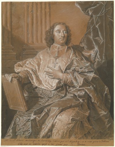 Monseigneur Charles de Saint-Albin, ärkebiskop av Cambrai av Hyacinthe Rigaud