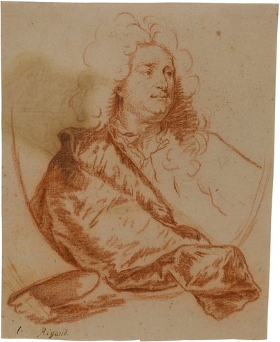 Porträtt av målaren Charles de la Fosse (1636-1716) av Hyacinthe Rigaud