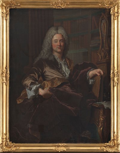 Porträtt av högesterättsdomaren Peder Benzon Mylius av Hyacinthe Rigaud