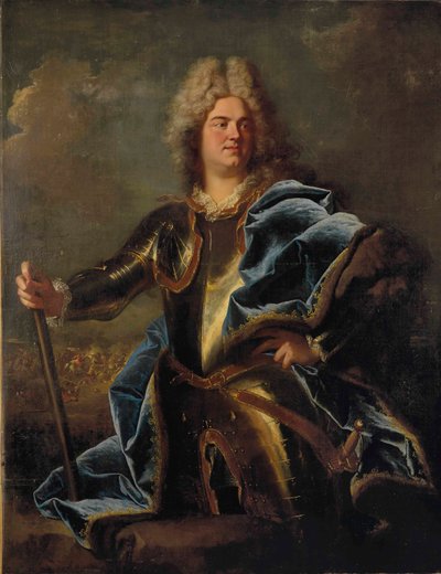 Porträtt av en man, traditionellt identifierad som Claude Louis Hector, duc de Villars (1653-1734) av Hyacinthe Rigaud