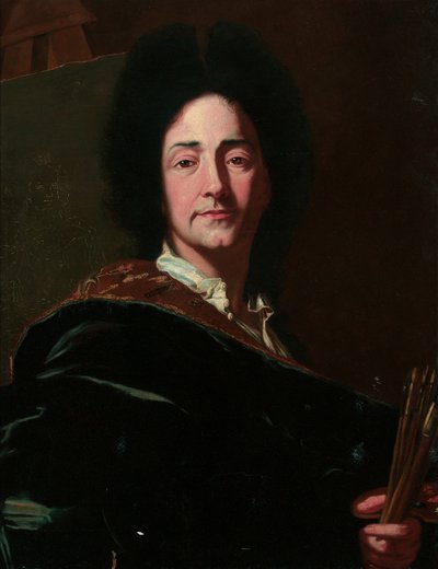 Porträtt av konstnären av Hyacinthe Francois Rigaud