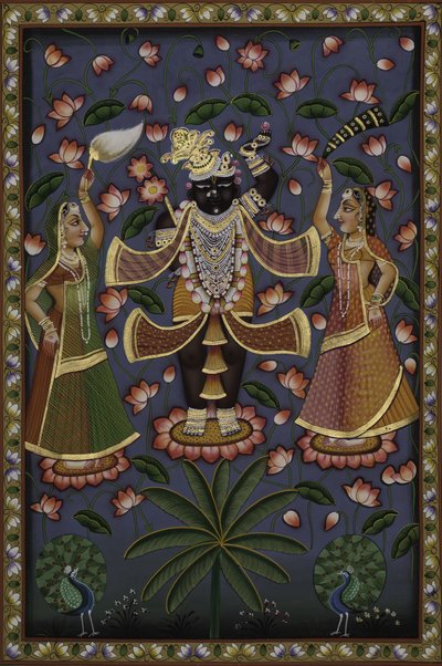 Lord Krishna tillsammans med sina anhängare av IMAGINEERS STUDIO