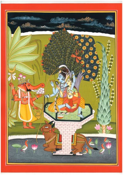 Guden Shiva, Parvati och Ganesha av IMAGINEERS STUDIO