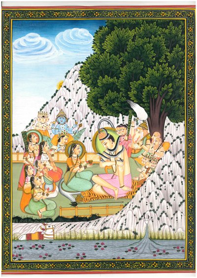 Shiva och Parvati – en gudomlig sammankomst av IMAGINEERS STUDIO