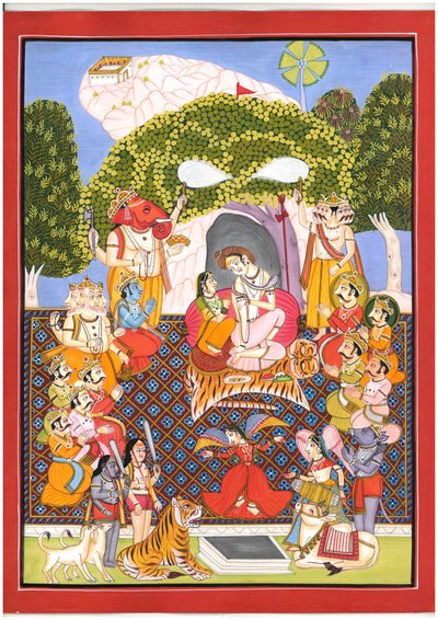 Shiva och Parvati – en gudomlig sammankomst av IMAGINEERS STUDIO
