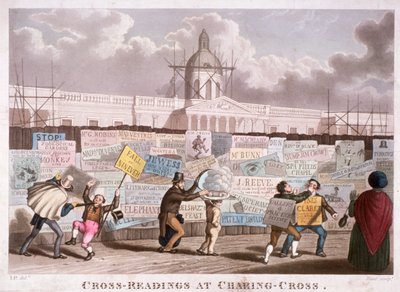 "Cross-readings at Charing-Cross", London, 1835 av IP