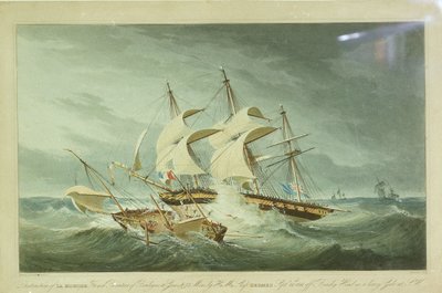 HMS "Hermes" förstörde "La Mouch av I (after) Clark