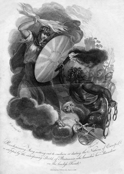Revolutionär raseri på väg att förslava eller förgöra Europas nationer, 1816. av I. Brown