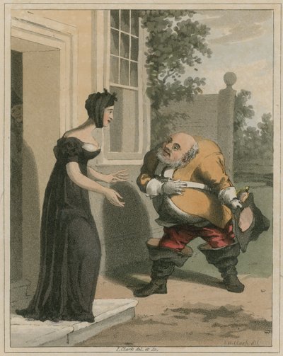 Illustration från Hudibras av Samuel Butler av I Clark