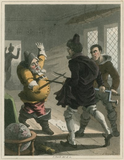 Illustration från Hudibras av Samuel Butler av I Clark