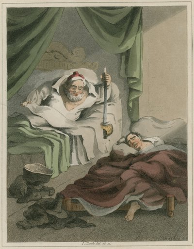 Illustration från Hudibras av Samuel Butler av I Clark