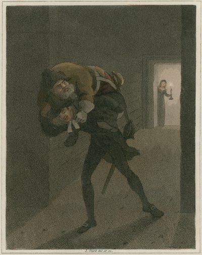 Illustration från Hudibras av Samuel Butler av I Clark