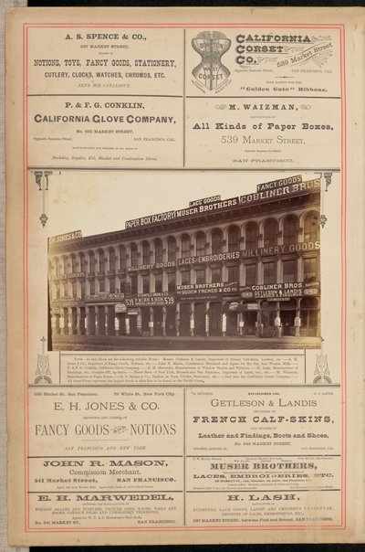 [Byggnad på Market Street, San Francisco] av I. W. Taber