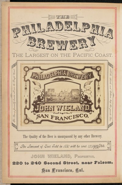 [Philadelphia Brewery, San Francisco] av I. W. Taber