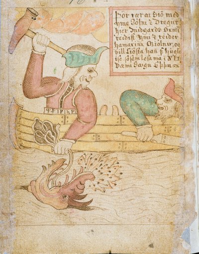 Tor fångar Midgårdsormen, från 