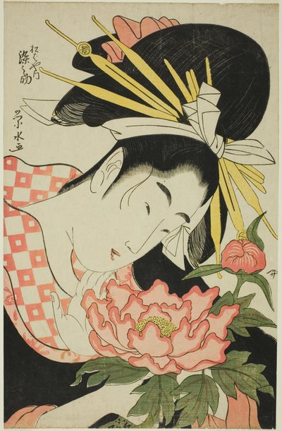 Courtesan Somenosuke från Matsubaya av Ichirakutei Eisui