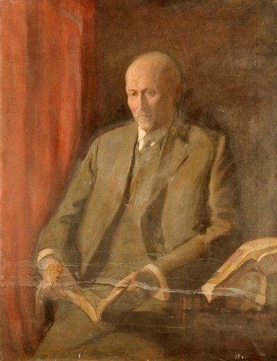 Porträtt av en man (olja på duk) av Ida Lillie Strother Stewart