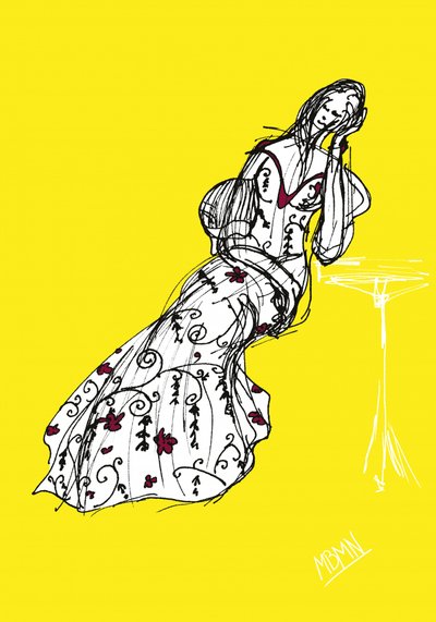 Gul modeillustration av Ida Publishing