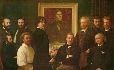 Homage till Delacroix av Ignace Henri Jean Fantin Latour