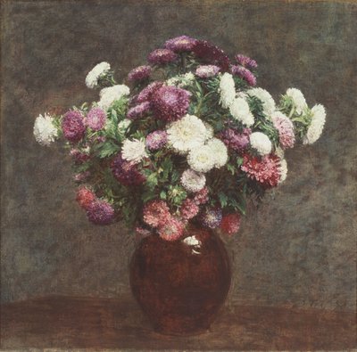 Asters i en vas av Ignace Henri Jean Fantin Latour