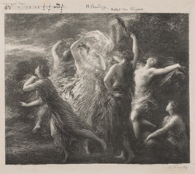 Ballet du Troyons, 1893. av Ignace Henri Jean Fantin-Latour