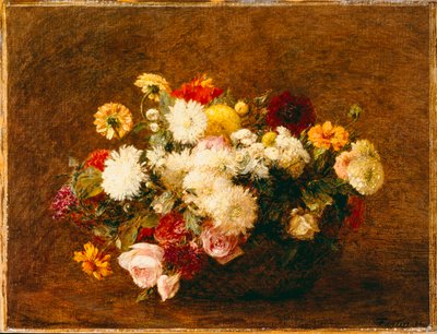 Bukett av blommor, 1894 av Ignace Henri Jean Fantin Latour