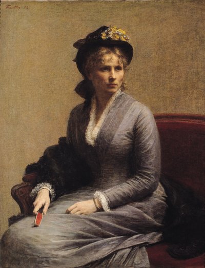 Charlotte Dubourg (1850-1921) 1882 av Ignace Henri Jean Fantin-Latour