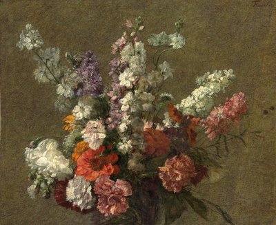 Delfinier; Larkspur, 1899 av Ignace Henri Jean Fantin Latour