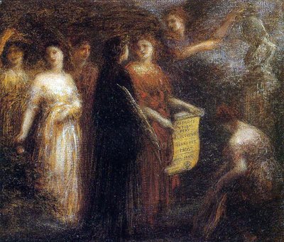 Hyllning till Robert Schumann, ca 1893 av Ignace Henri Jean Fantin-Latour