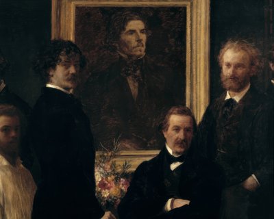 Homage till Delacroix av Ignace Henri Jean Fantin-Latour