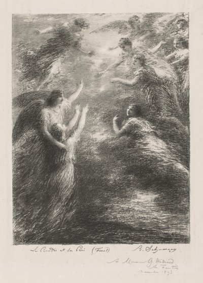 Paradiset och Peri, 1893. av Ignace Henri Jean Fantin Latour