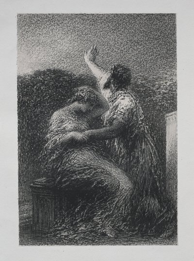 Magikern Baltajar och Fatime, 1891. av Ignace Henri Jean Fantin-Latour
