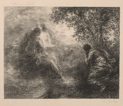 Musik och poesi, 1883. av Ignace Henri Jean Fantin Latour