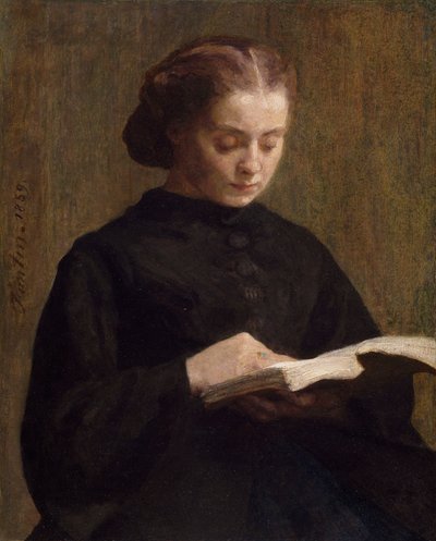 Porträtt av Mademoiselle Marie Fantin-Latour, 1859 av Ignace Henri Jean Fantin Latour