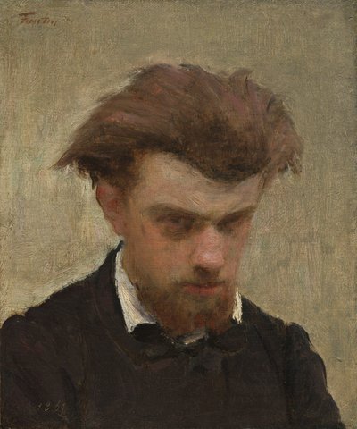 Självporträtt av Ignace Henri Jean Fantin-Latour