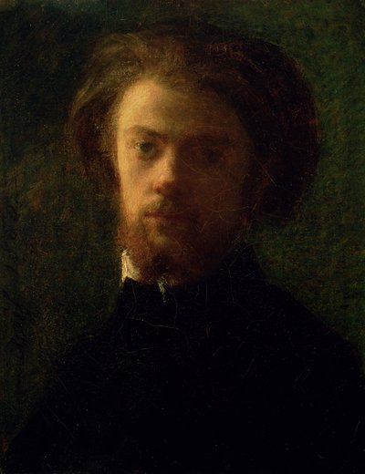 Självporträtt, 1860 av Ignace Henri Jean Fantin-Latour