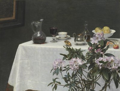 Stilleben: Corner of a Table, 1873 av Ignace Henri Jean Fantin Latour