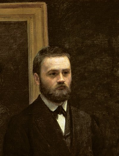 Studio på Batignolles, 1870 (detalj av 26084) av Ignace Henri Jean Fantin-Latour