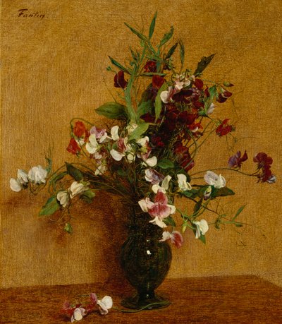 Söta ärtor; Söta ärtor, 1888 av Ignace Henri Jean Fantin Latour