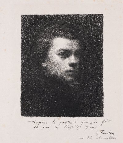 Konstnären vid 17 år, 1892. av Ignace Henri Jean Fantin-Latour