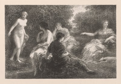 Badarna, 1896. av Ignace Henri Jean Fantin Latour