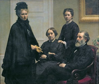 Familjen Dubourg, 1878 av Ignace Henri Jean Fantin Latour