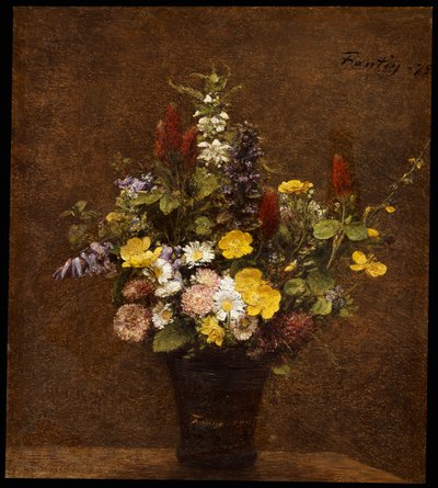 Vilda blommor av Ignace Henri Jean Fantin Latour