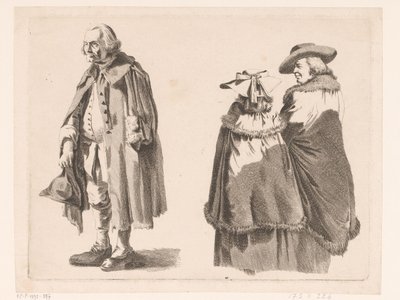 Komposition med tre stående figurer av Ignace Joseph de Claussin (attributed to)