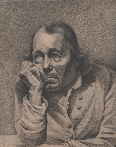 Den melankoliske mannen, ca. 1800. av Ignace Joseph de Claussin